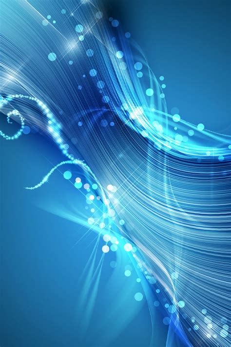 Abstract Blue Swirls Iphone 4s Wallpapers Free Download