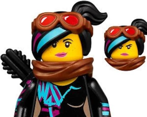 Lego Minifigure Lucy Wyldstyle With Black Quiver Reddish Etsy