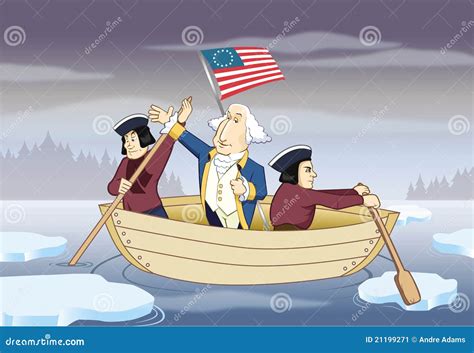 George Washington Crossing The Delaware River Stock Image Image 21199271