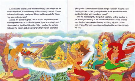 Walt Disney Book Scans The Little Mermaid Ariel And The Mysterious