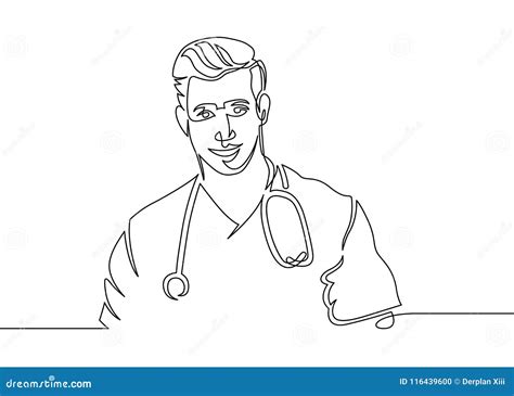 Doctor One Line Stock Illustration Illustration Of Medicine 116439600