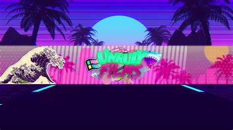 Vaporwave Banner Speedart Youtube