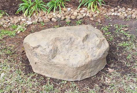 Fake Rock Septic Lid Cover Rock South Rim Shown In Canyon Brown 41