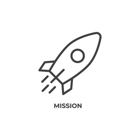 Vector Sign Of Mission Symbol Is Isolated On A White Background Icon