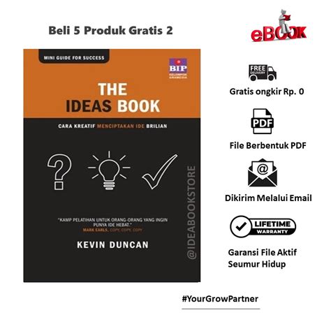 Jual Buku The Ideas Book Cara Kreatif Menciptakan Ide Brilian
