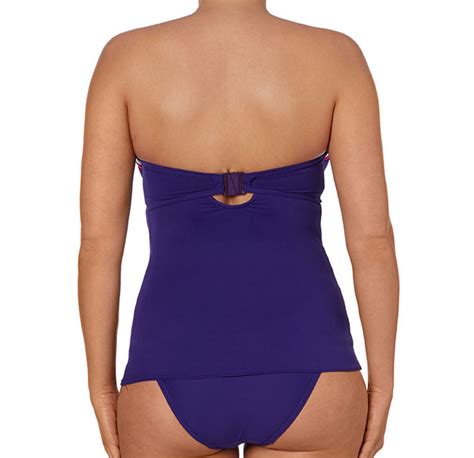 Freya 3221 Revival Underwired Bandeau Strapless Padded Tankini Top New