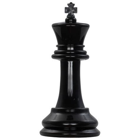 Giant Chess Piece 8 Inch Dark Plastic King Megachess