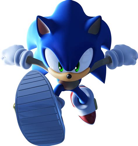 Classic Sonic Blue Sonic Illustration Transparent Background Png