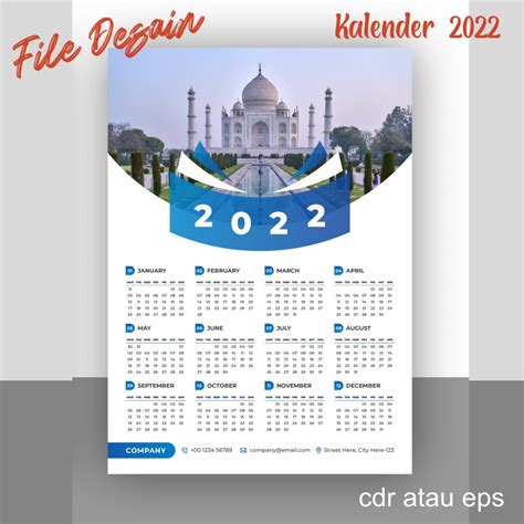 Jual File Desain Kalender 2023 Dinding Format Cdr Shopee Indonesia