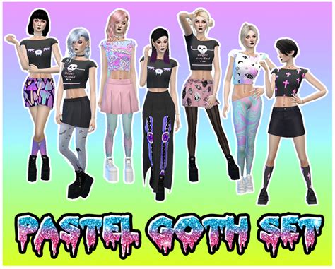 The Sims Resource Pastel Goth Set