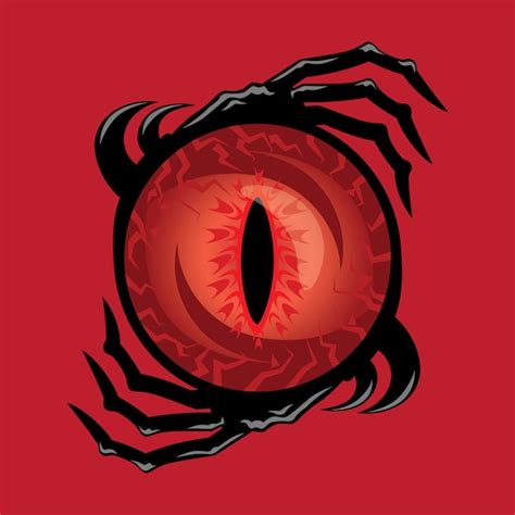 Premium Vector Red Devil Eyes Illustration Vector Design