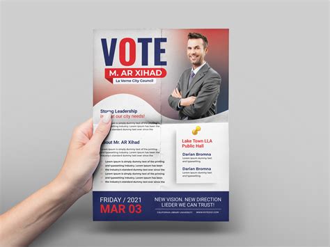 Political Vote Election Campaign Flyer Template By Ar Xihad On Dribbble
