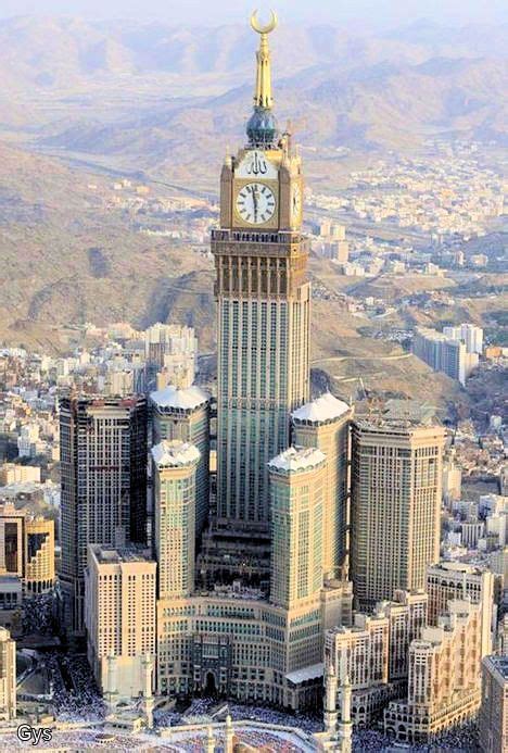 Breathtaking View Of The Abraj Al Bait Towers Mecca Saudi Arabia