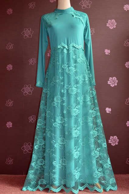 Remaja, pesta, modern, syar'i, lebaran, polos, kombinasi, brokat, katun banyak diskon!!! 24 Contoh Model Baju Muslim Brokat Terbaru dan Terbaik ...