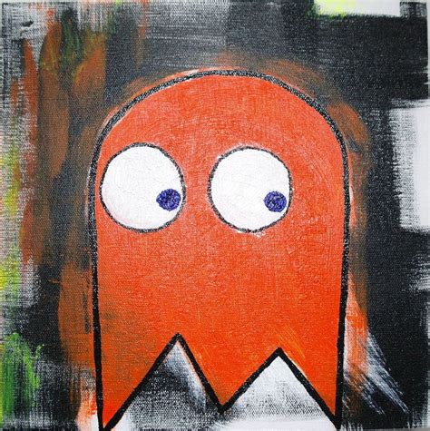 Ghost One By Mive Pacman Inspired Painting Painting Artist Art