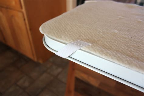 Add a foldable ironing board to your laundry room. i have to say...: changing the padding on your ironing ...