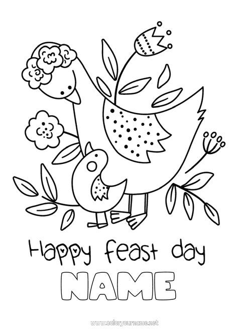 coloring page no 1320 mum grandma happy feast day