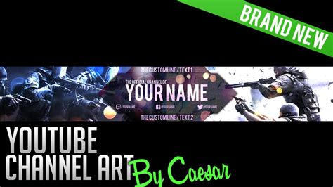 Free Youtube Channel Art Template Csgo Theme 6 Youtube