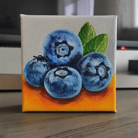 Blueberry Painting Etsy