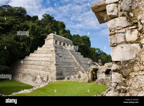 Temple Of The Inscriptions Funerary Monument For Pacal The Great Palenque Chiapas Mexico