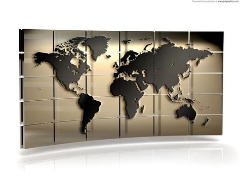 World Map Wall Psdgraphics