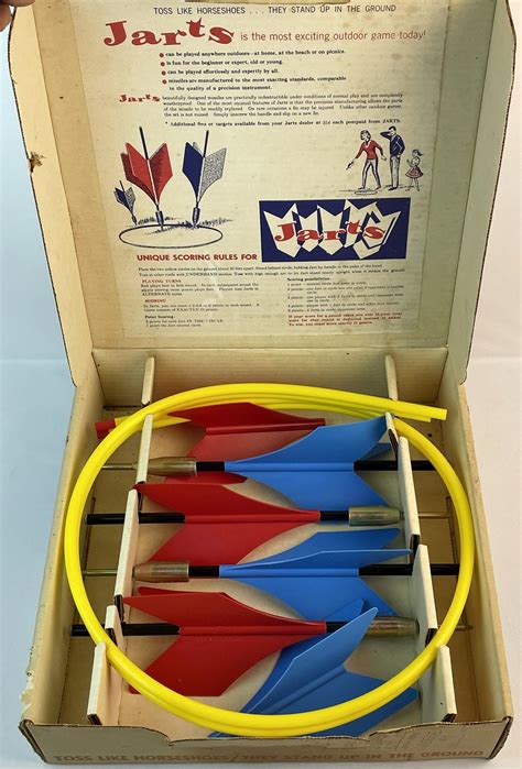 Lot Vintage S Jarts Lawn Darts Game W Original Box New In Box