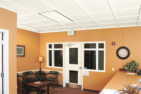 School Office Interior Design With Woodtrack Ceiling System By Sauder