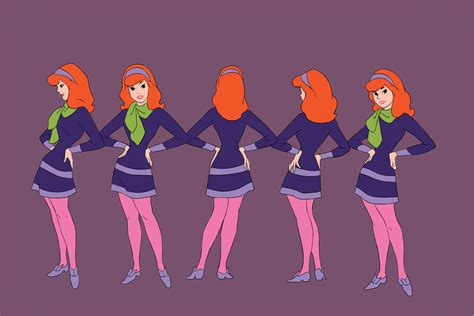 Daphne Reference Sheet Colored 1970 R Scoobydoo