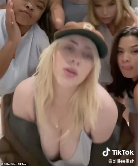 Billie Eilish Suffers Wardrobe Malfunction In Tiktok Footage From Racy Music Video Lost Cause