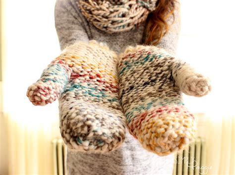 Free Knitting Pattern For Double Knit Mittens Mikes Nature
