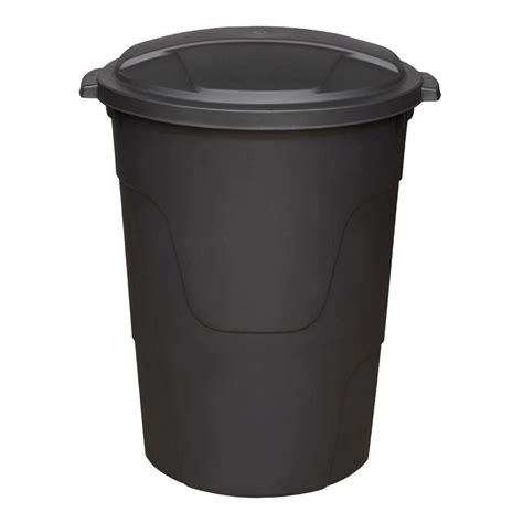 Check spelling or type a new query. HDX 32 Gal. Black Round Multi-Purpose Plastic Trash Can ...