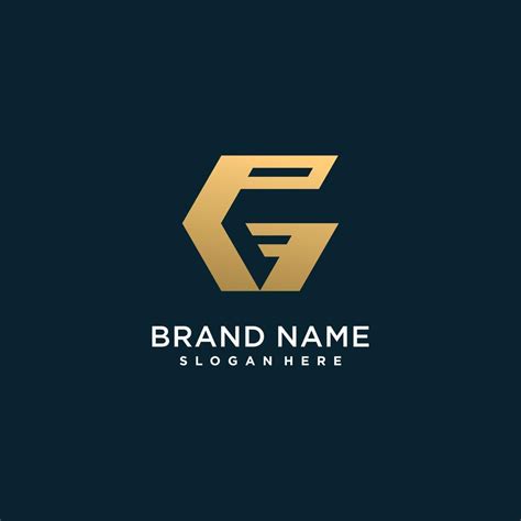 Letter G Logo With Modern Golden Creative Concept For Company Or Person