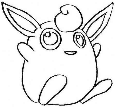 Pokemon Jigglypuff Jumping Coloring Page Download And Print Online