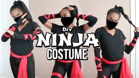 Diy Ninja Costume Last Minute Super Easy Youtube