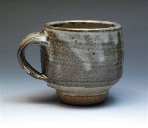 Mike Dodd Older Hand Thrown Stoneware Mug With Chun Glaze And Chop Mark