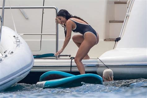 Vanessa Hudgens In A Bridesmaid Themed Swimsuit On A Yacht In Punta Mita