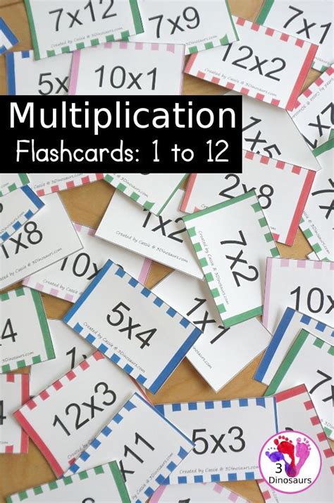 Free Multiplication Flash Cards Printables With Multiplication From 1