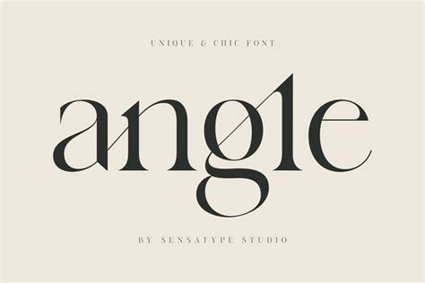 Ad Angle Unique And Chic Font By Sensatype On Creativemarket Angle
