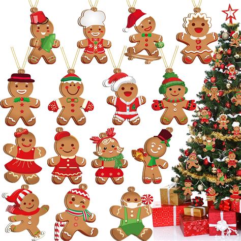 Buy 60 Pieces Gingerbread Man For Christmas Tree Gingerbread Kitchen