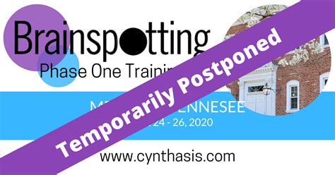 brainspotting phase one training memphis tn cynthasis