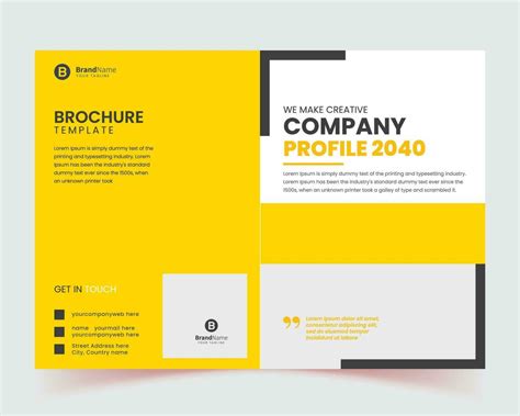 Corporate Business Company Profile Brochure Template Design Page