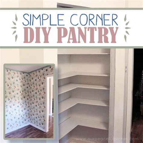 The closetmaid impressions corner closet rod is an ingenious way to make the most of wasted corner space in a. DIY Corner Pantry | Hometalk