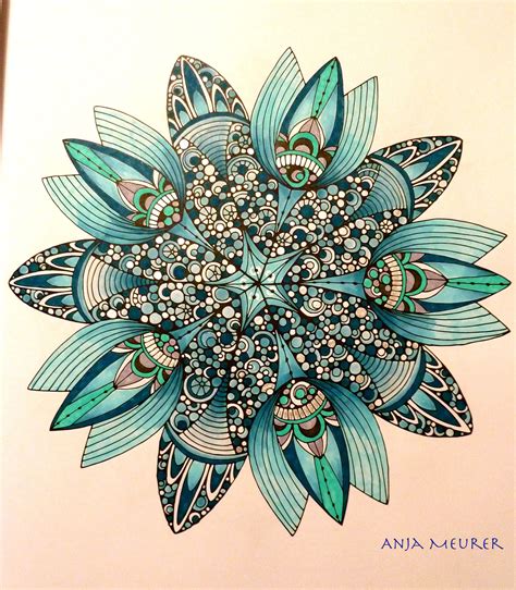 Picture From Creative Coloring Mandalas By Valentina Harper Colouring