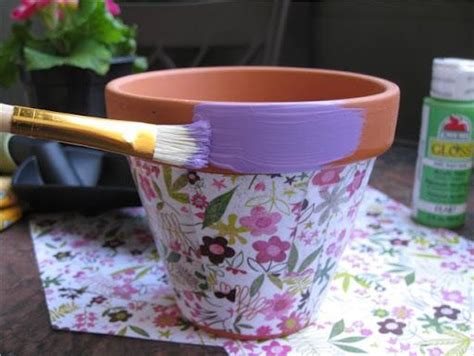 Modge Podge Flower Pots Cute For Mothers Day Ts From The Girls In