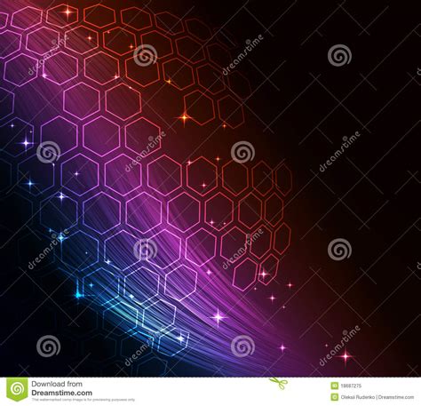 Glowing Abstract Background Stock Illustration