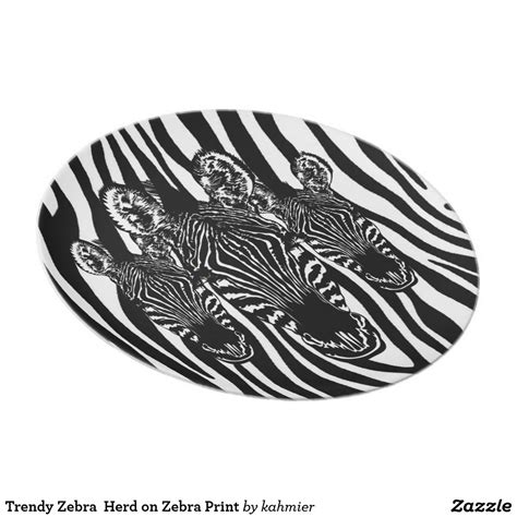 trendy zebra herd on zebra print dinner plate dishware design white ts plates
