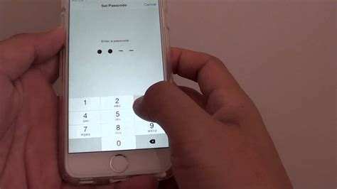 Iphone 6 How To Set A Passcode On Lock Screen Youtube