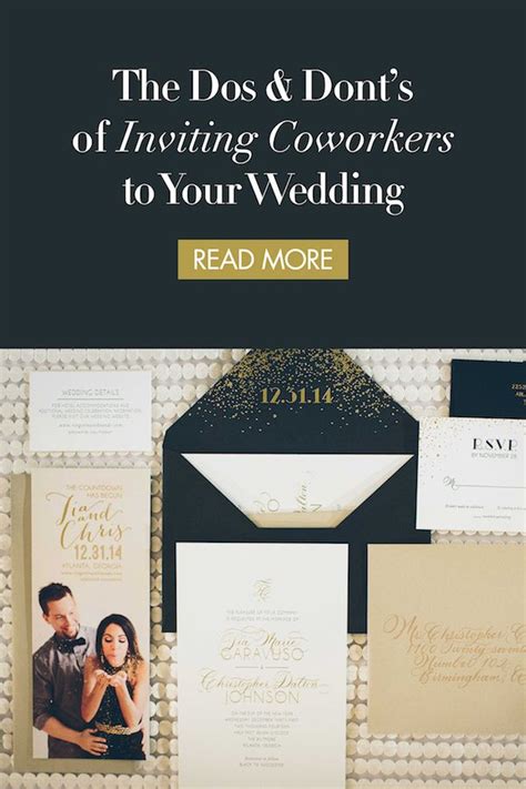 Wedding invitation etiquette exists to help you craft your invitation wording in such a way that's most proper and appropriate for your celebration. Weddings & the Workplace: Etiquette on Inviting Coworkers ...
