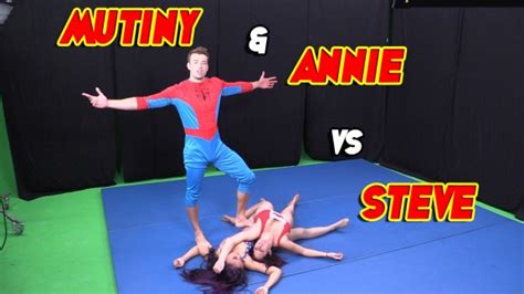 Mutiny Annie Cruz Vs Steve Mixed Wrestling Annie Cruz Mutiny