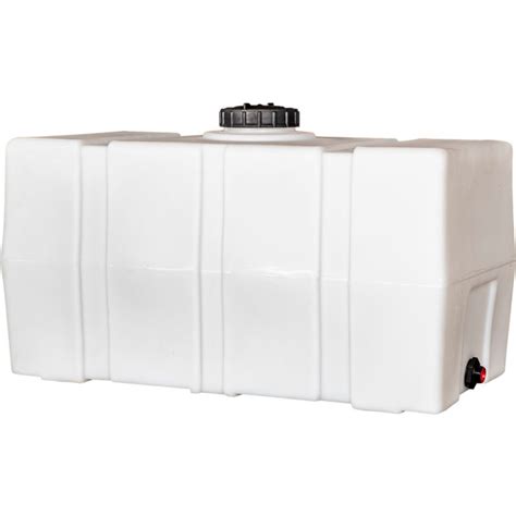 Romotech 82123929 100 Gallon Plastic Storage Tank Square End With